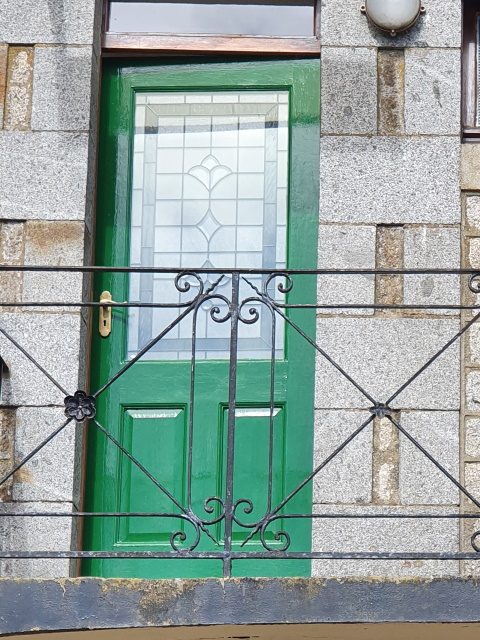 painted stairs door