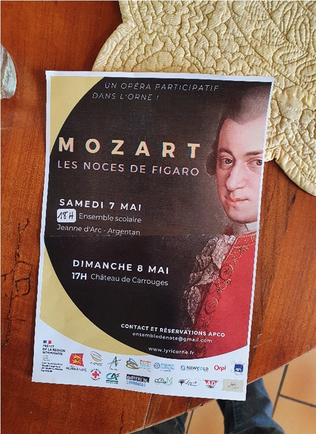 Mozart at the Cahateaux poster