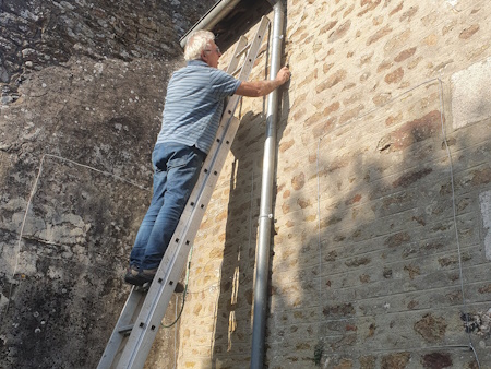 repairing wall